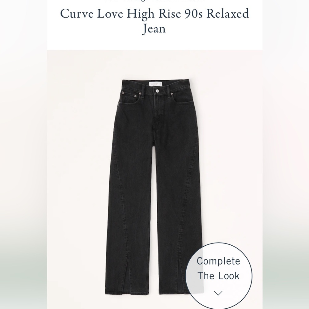 Abercrombie & Fitch 90s Relaxed Jean High Rise Sz 26 / 2